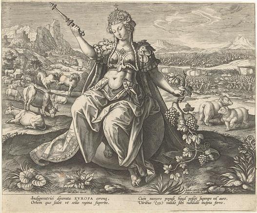 Europa, Adriaen Collaert, 1586 - 1591