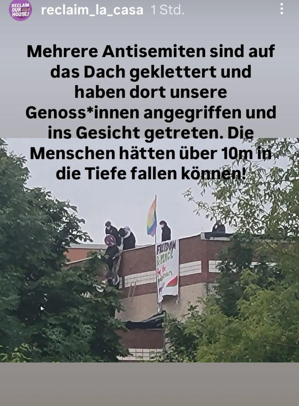 Antisemit*innen auf dem Dach des la casa